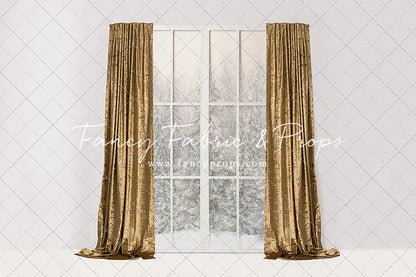 Simple Christmas Mantle Window