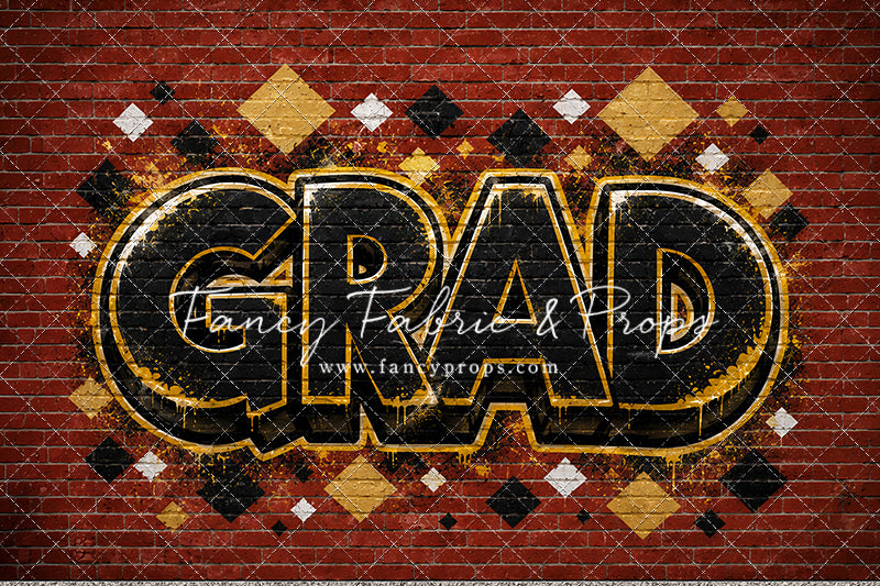 Gold & Black Grad - With Sweep Option