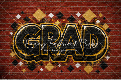 Gold & Black Grad - With Sweep Option