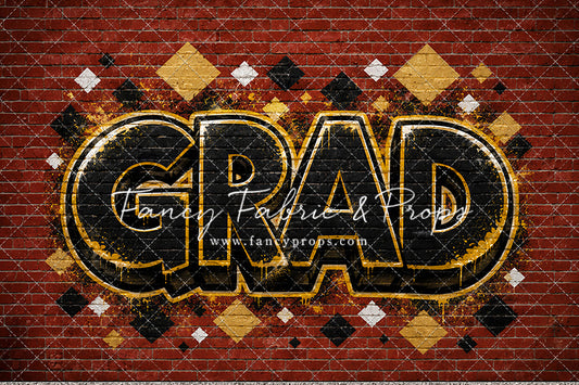 Gold & Black Grad - With Sweep Option