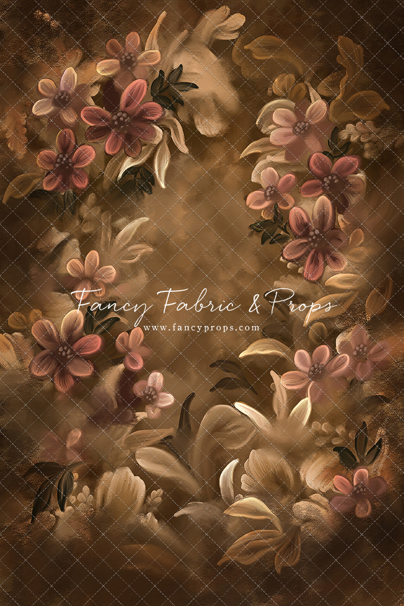 Golden Floral Tapestry - Sweep Sizes Only