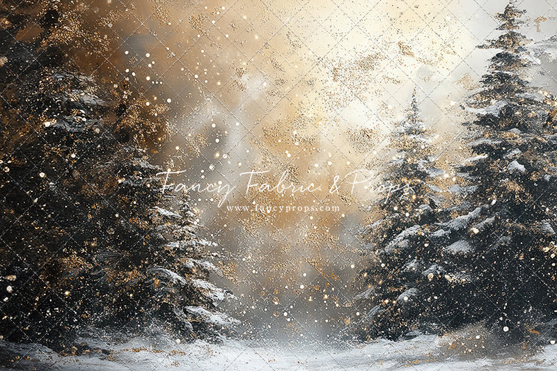 Golden Snowy Wonderland - With Sweep Option