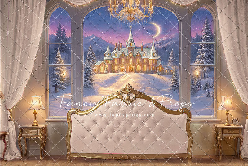 Holiday Fairytale Slumber - White  - With Sweep Option