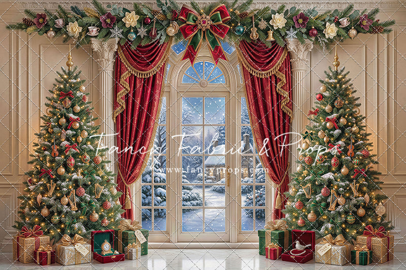 Holiday Window Elegance - with Sweep Option