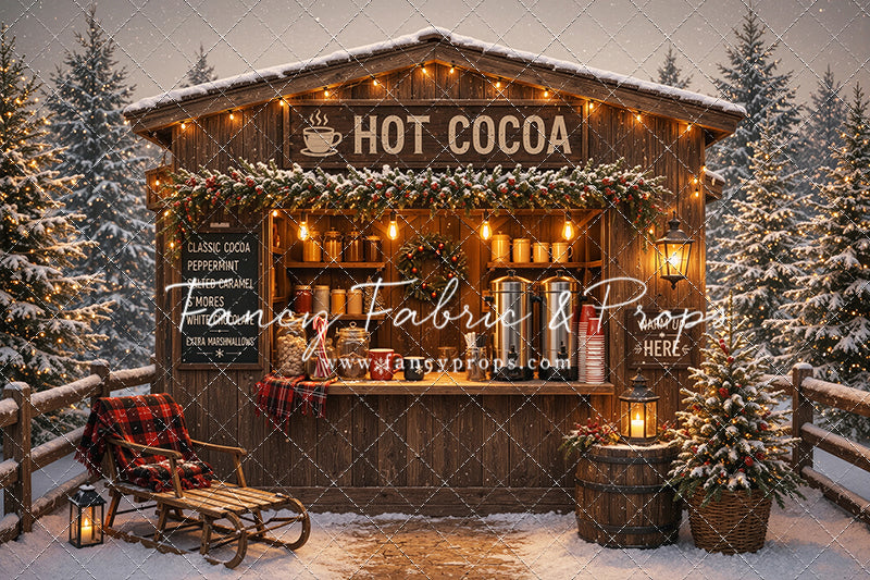 Hot Cocoa Holiday Hut - With Sweep Option