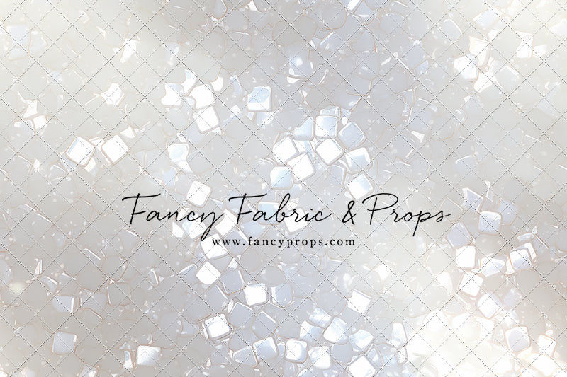 Iridescent White Sparkle