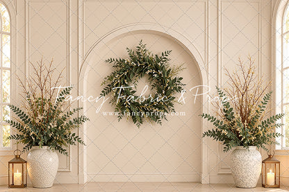 Ivory Evergreen Arch - With Sweep Option