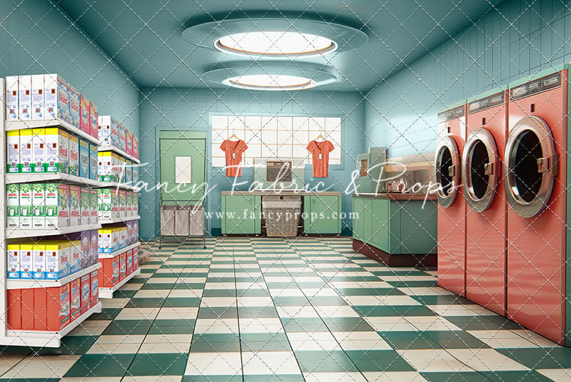 Laundry Day - Blue - With Sweep Option