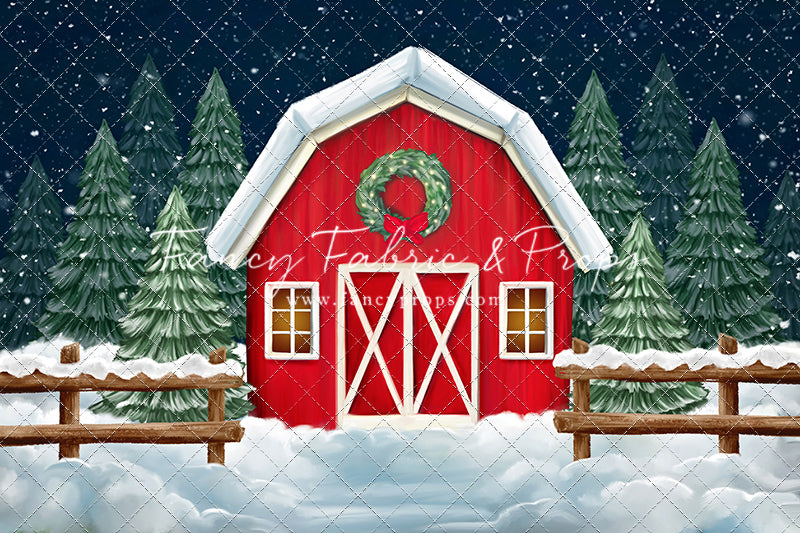 Evening Winter Homestead - with Sweep Option