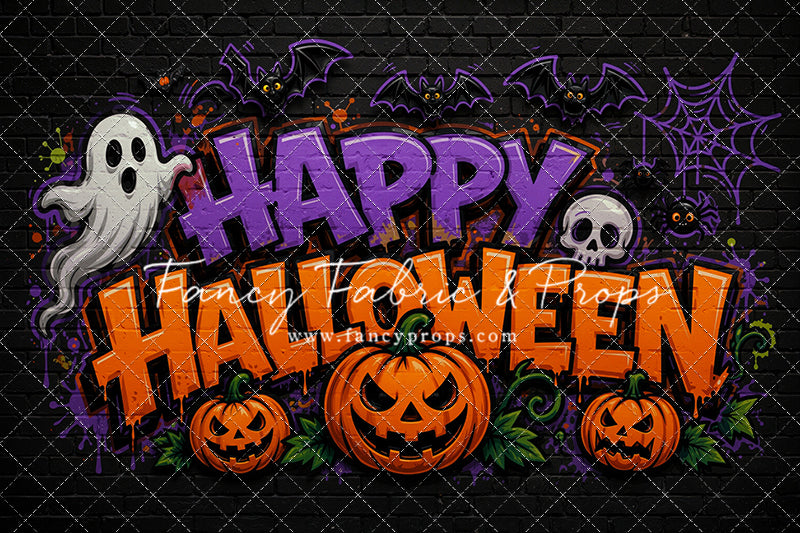 Midnight Graffiti Halloween - With Sweep Option