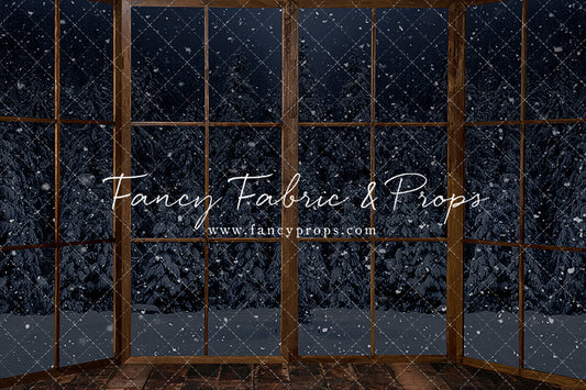 Midnight Snowy Bay View