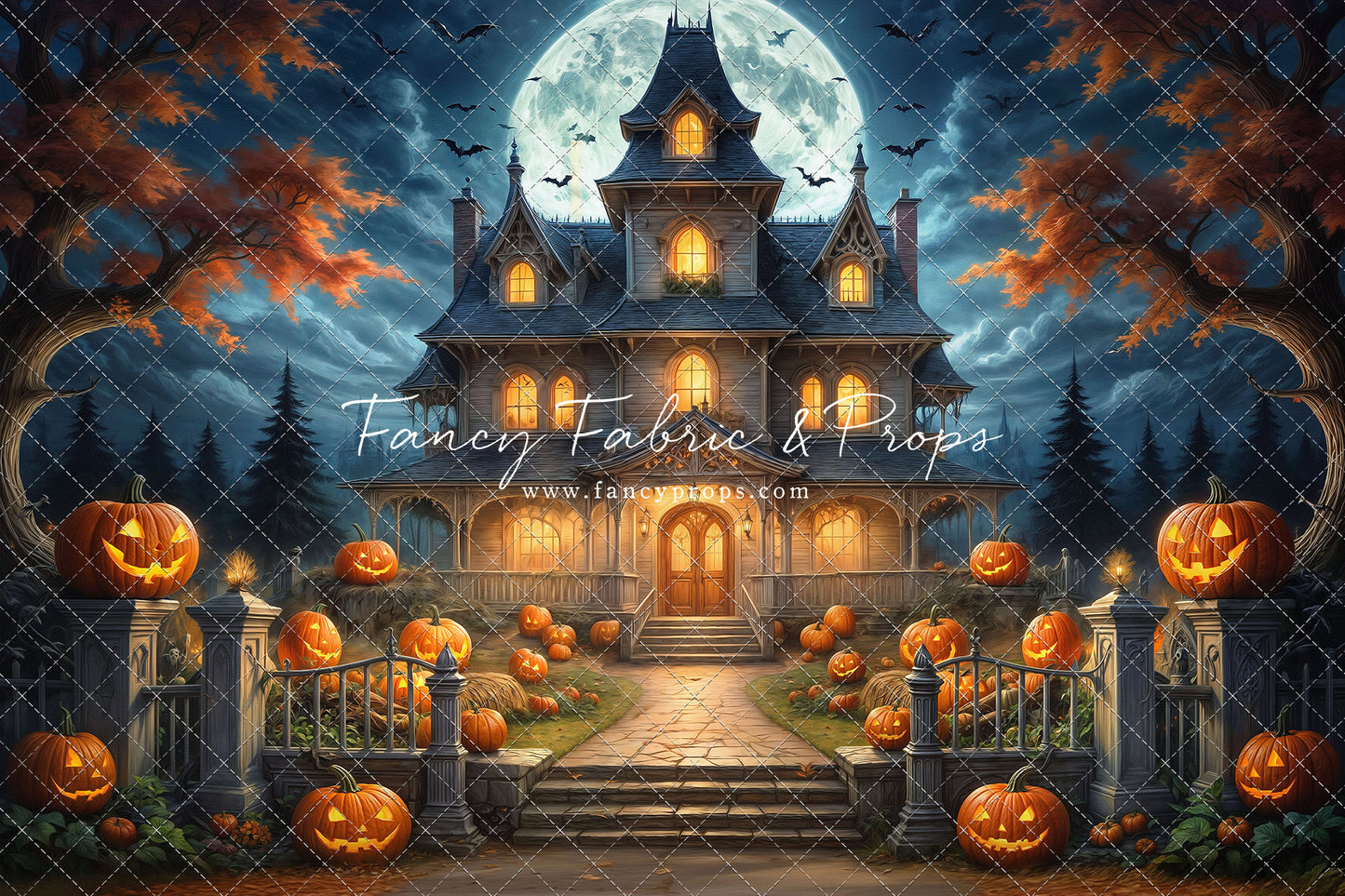 Moonlit Jack-O-Lantern Estate - With Sweep Option