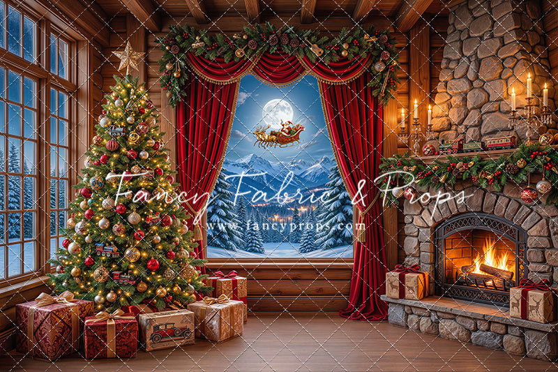Mountain Sleigh View - with Sweep Option
