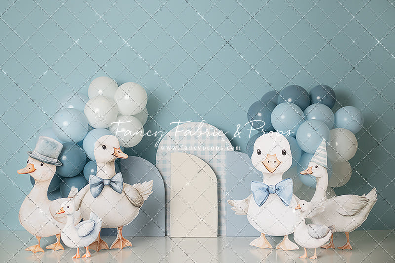 RTS My Silly Goose - 9x6' Wrinkle-Free Fabric - Dark/Banding - 60% Off