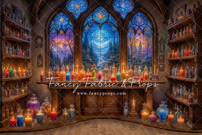 Mystic Potion Emporium - Wood Floor - With Sweep Option