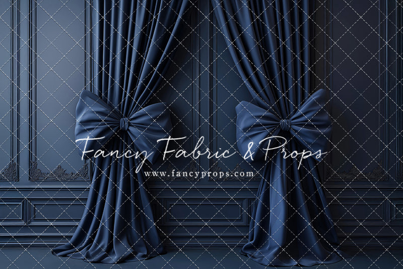 Navy Luxe Bows - With Sweep Option