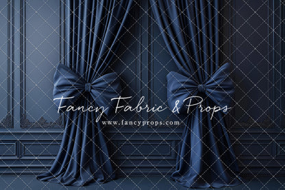 Navy Luxe Bows - With Sweep Option