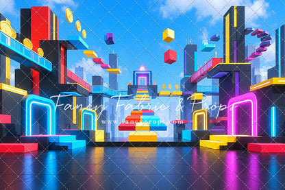 Neon Obby City - With Sweep Option