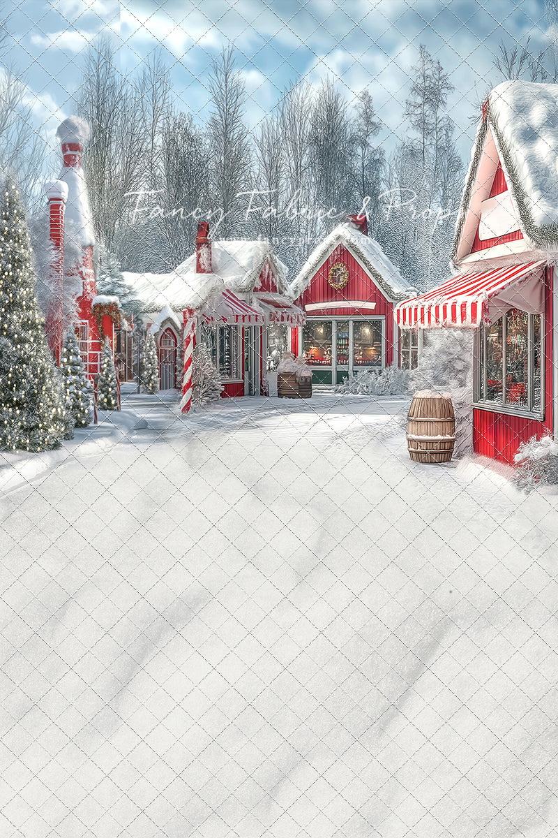 North Pole Cozy Street - with Sweep Option