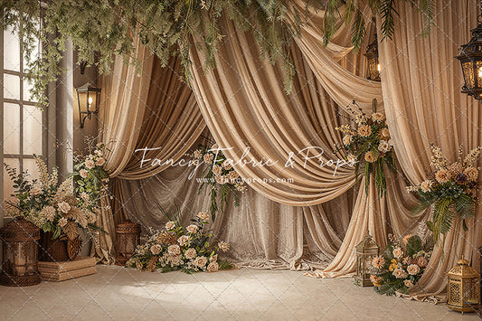 Olive Grove Drapes - With Sweep Option