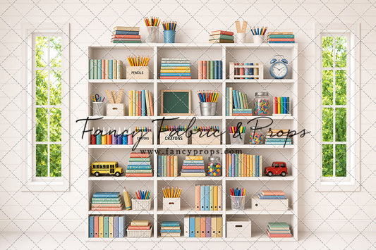 Pastel Classroom Bookshelf - With Sweep Option