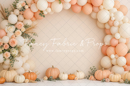 Peach Pumpkin Party - With Sweep Option