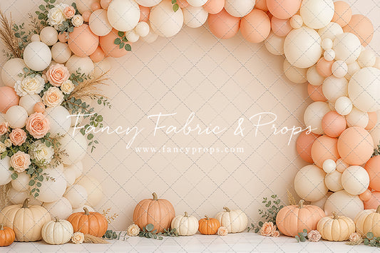 Peach Pumpkin Party - With Sweep Option