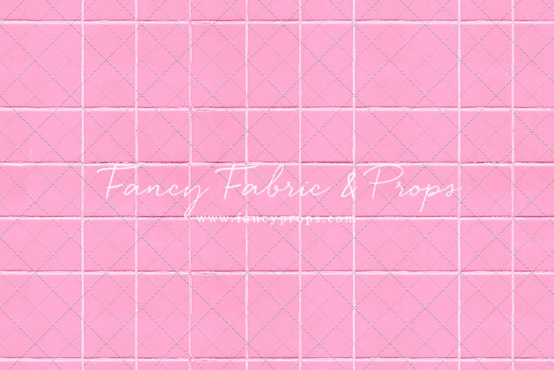 Pink Tile Mat Floor