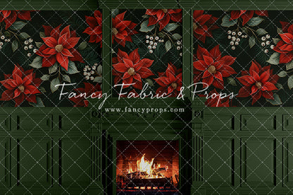 Verdant Yule Fireplace