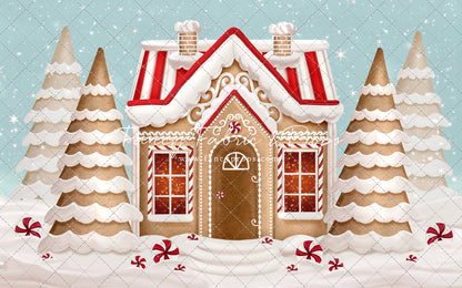 Pretty Peppermint Gingerbread House