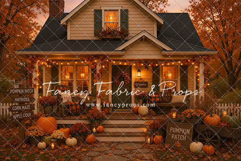 Pumpkin Patch Welcome - With Sweep Option