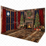 Classic Christmas Fireplace - Room