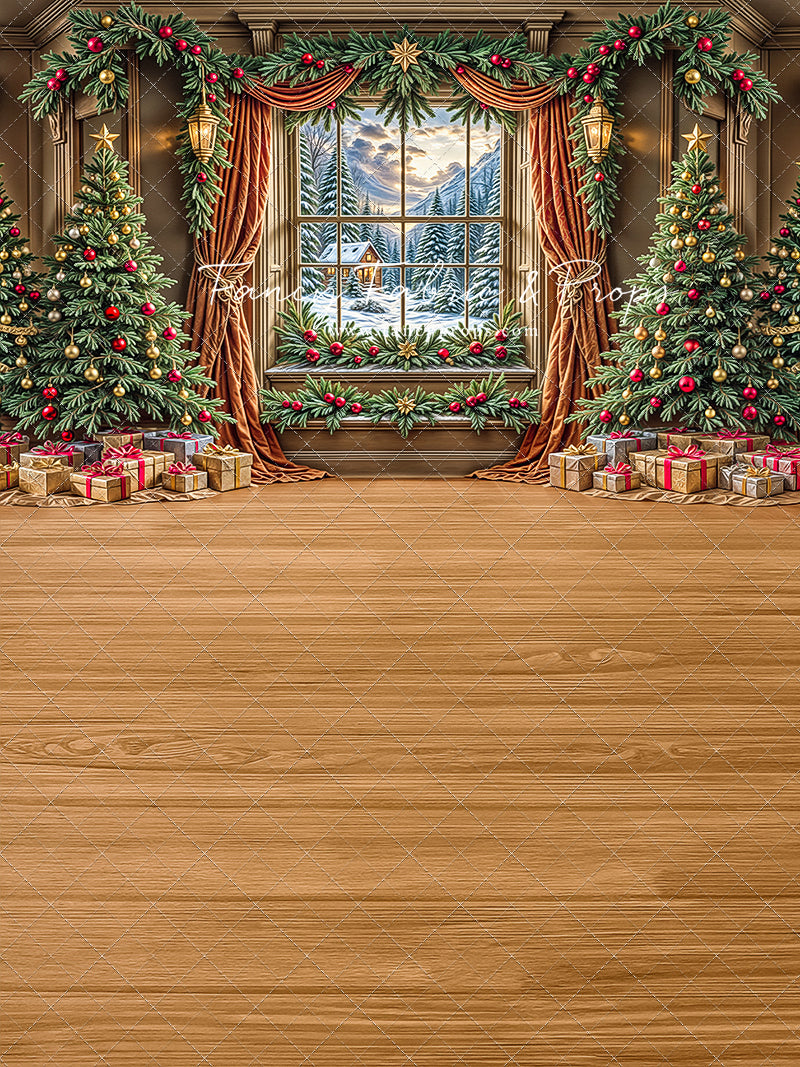 Frosted Pines & Presents - with Sweep Option