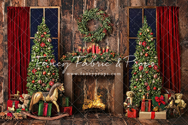 Classic Christmas Fireplace