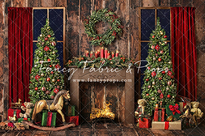 Classic Christmas Fireplace