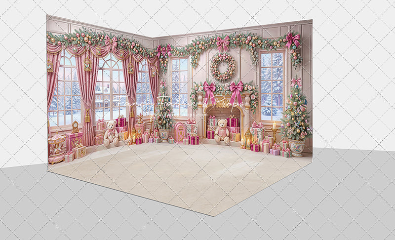 Blush Holiday Hearth - Room Set