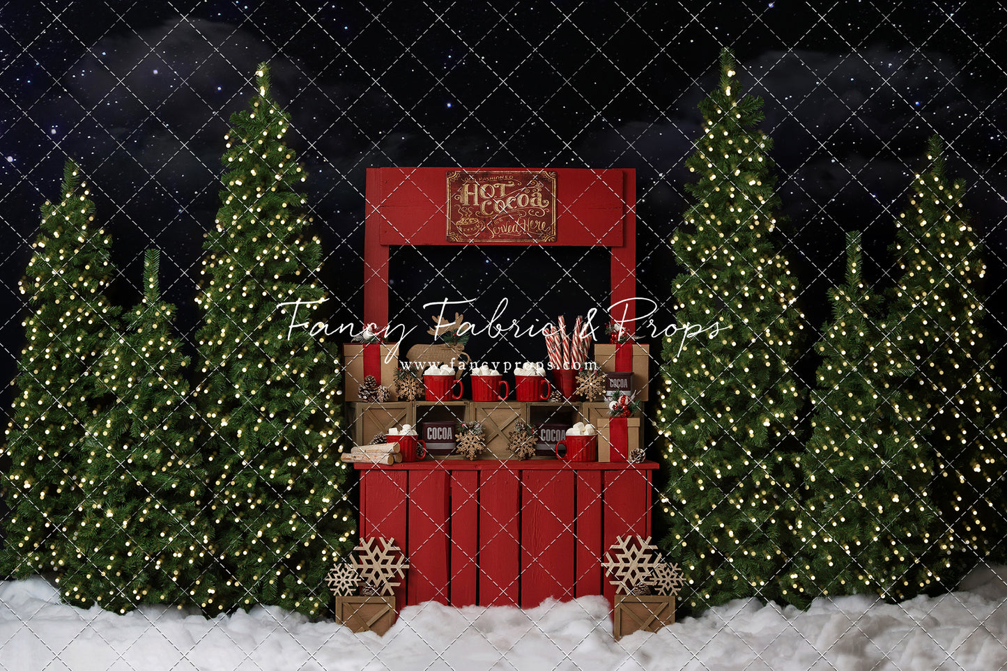 Nighttime Cocoa Stand