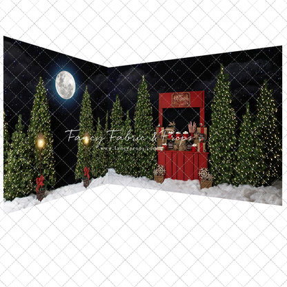 Nighttime Cocoa Stand 2pc Mini Room