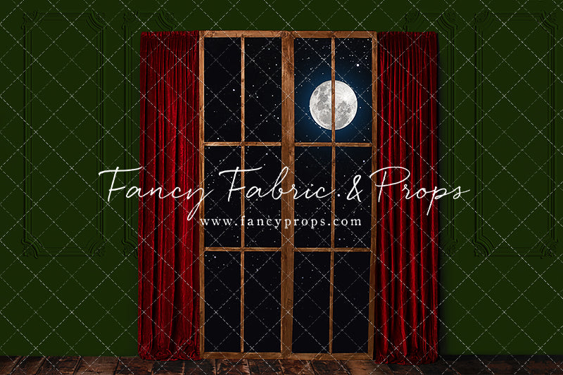 Red & Green Wood Window