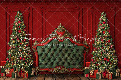 Regal Red & Green Headboard