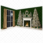 Classy Gold & Greens Mantle 2pc Room