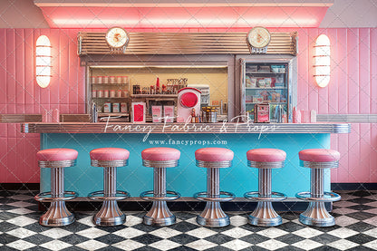 Rockin Retro Pastel Diner - With Sweep Option