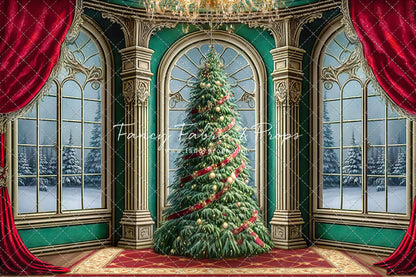 Royal Christmas Tree - Wood Floor Option - with Sweep Option