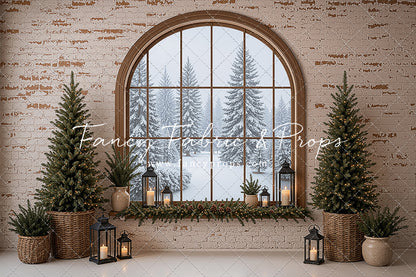 Rustic Decorated Window - with Sweep Option
