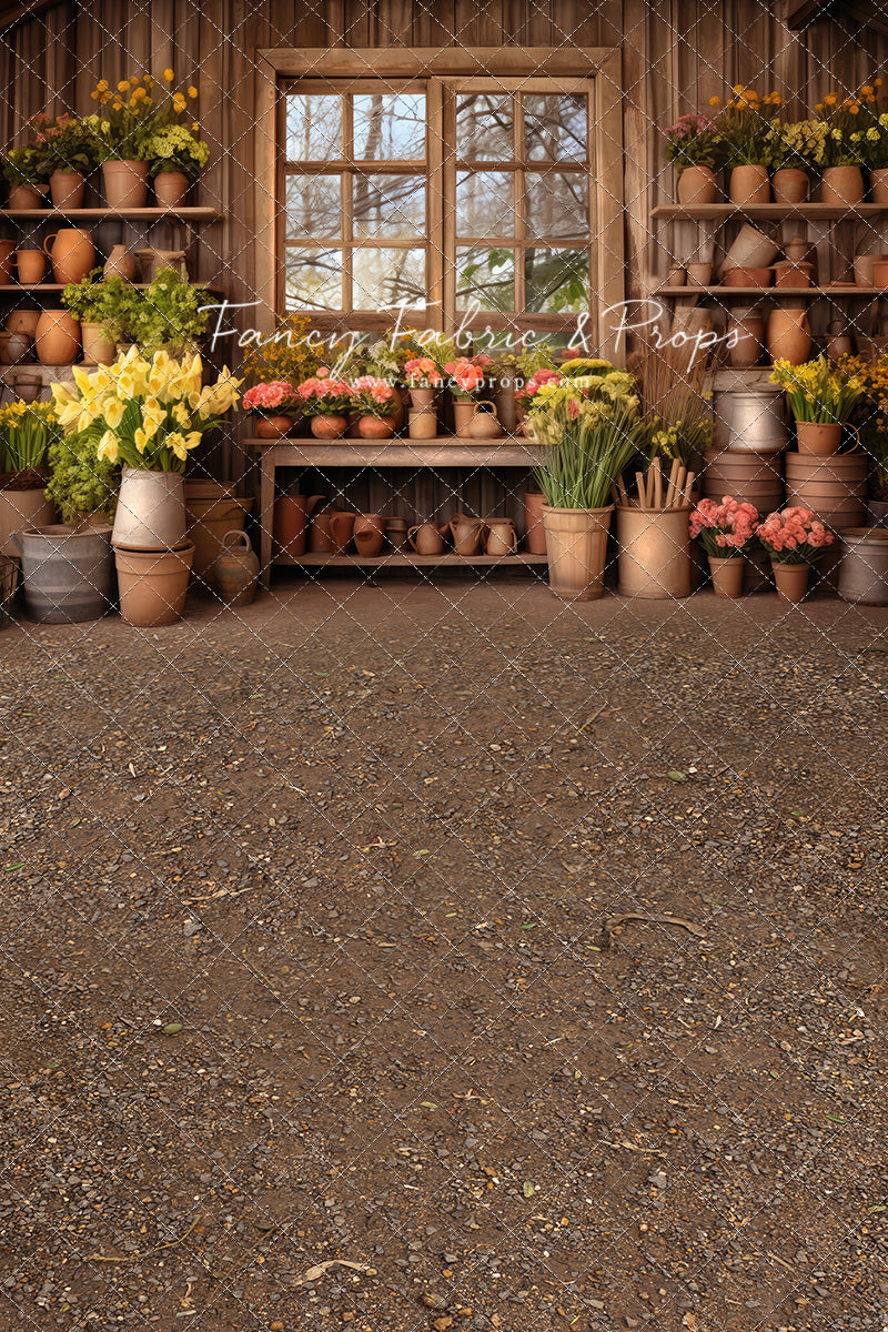 Rustic Greenhouse Garden View - With Sweep Option