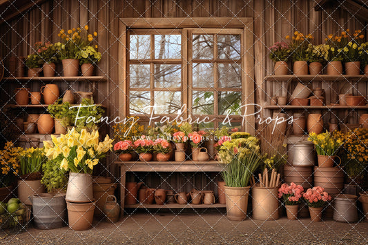 Rustic Greenhouse Garden View 2pc Set