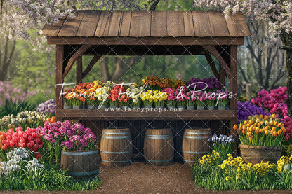 Rustic Spring Flower Stand - With Sweep Option