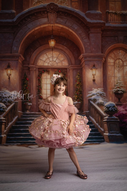 Glistening Snowy Entry - With Sweep Option