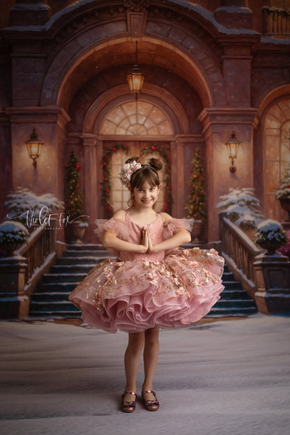 Glistening Snowy Entry - With Sweep Option