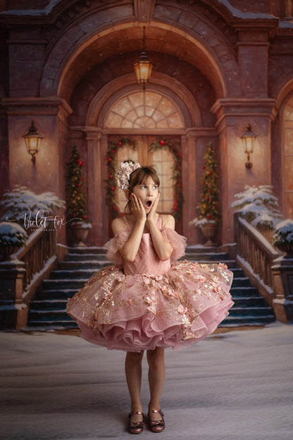 Glistening Snowy Entry - With Sweep Option